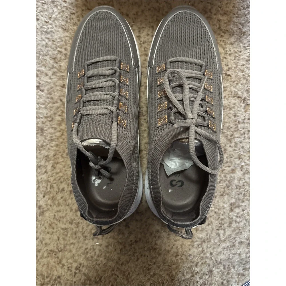 Stroll Men's Sz 8.5 Gray Golf Shoes Performance Knit Gray White‎